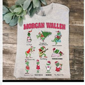 Morgan Wallen shirt Christmas grinch cute popular country music